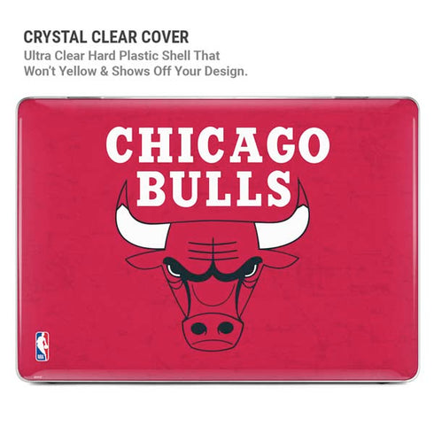 NBA Chicago Bulls Red Distressed MacBook Air 15in (2023-2025) Case plus Skin